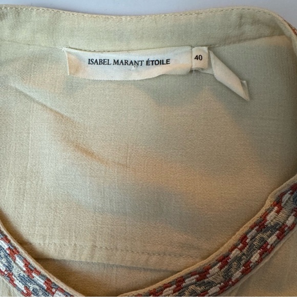 Etoile Isabel Marant Embroidered Pocket Blouse - Picture 6 of 7